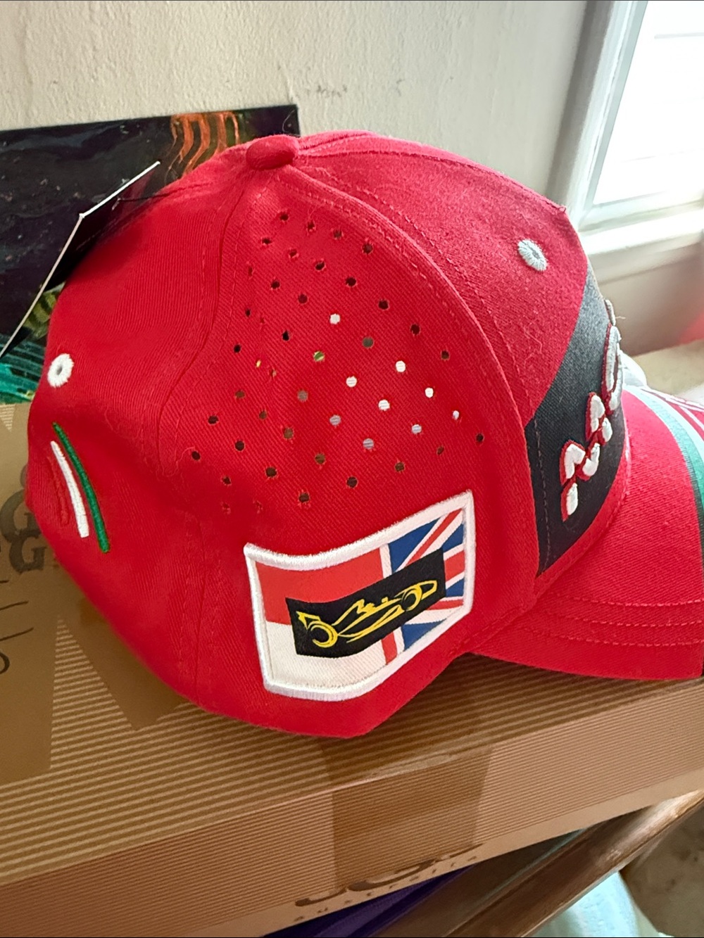 Monza Grand Prix Red Racing Cap - Picture 6 of 9